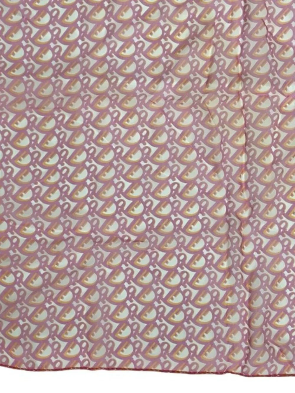 Dior Scarf Silk Trotter Pattern All Over Pink